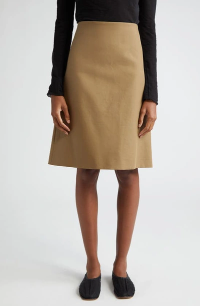 Proenza Schouler Adele Eco Cotton Twill Skirt In Drab