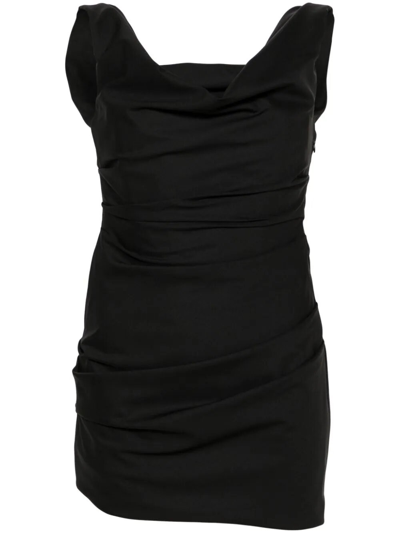 Armarium Delia Wool Minidress In Black