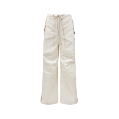Moncler Collection Trouseralon En Coton Ripstop In White
