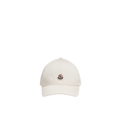 Moncler Collection Logo Baseball Cap White