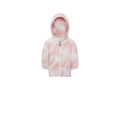 Moncler Kids' Faite Clouds Printed Nylon Jacket In Multicolour