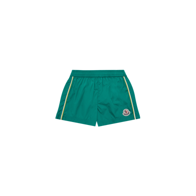 Moncler Kids' Logo Swim Shorts Green