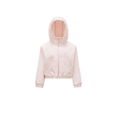 Moncler Kids' Prague Hooded Rain Jacket Pink