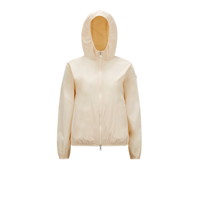 Moncler Fegeo Hooded Jacket White In Nude