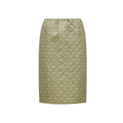 Moncler Collection Quilted Pencil Skirt Green