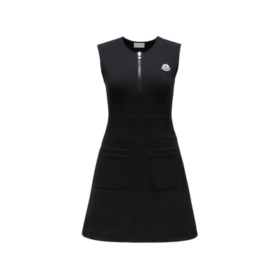 Moncler Collection Cotton Blend Dress Black