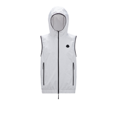 Moncler Veste Sans Manches Valesse In Open Grey