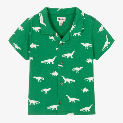 Hatley Babies' Boys Green Cotton Dinosaur Shirt