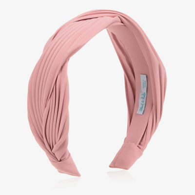 Abel & Lula Kids' Girls Pink Pleated Hairband