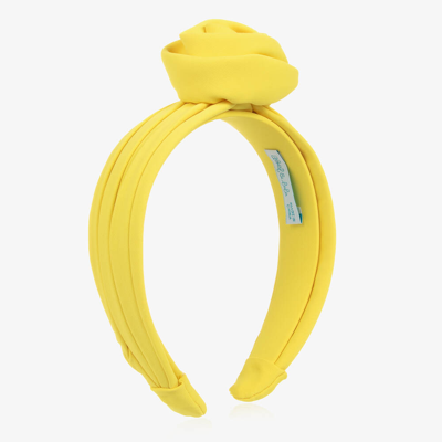 Abel & Lula Kids' Girls Yellow Rose Hairband