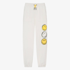 MARC JACOBS MARC JACOBS TEEN GIRLS IVORY SMILEY FACE JOGGERS