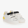 MARC JACOBS MARC JACOBS WHITE LEATHER SMILEY TRAINERS