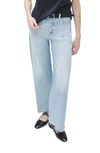 RAG & BONE MIRAMAR SOFIE TROMPE L'OEIL HIGH WAIST WIDE LEG JEANS