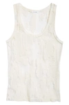 ACNE STUDIOS EJOAN PLASTER JACQUARD TANK