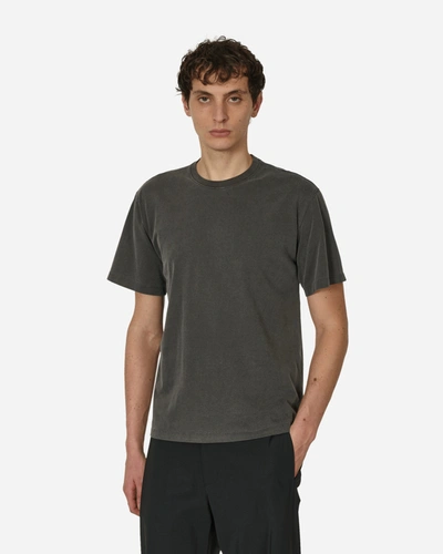Amomento Garment Dyed T-shirt Charcoal In Black