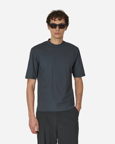 Amomento Mock Neck T-shirt Charcoal In Black