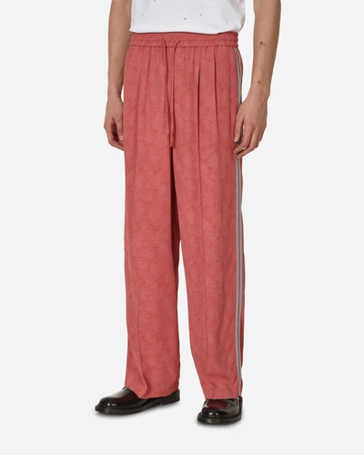 Amomento Straight Tuck Banding Pants In Red