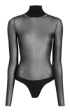 Khaite Tallin Turtleneck Bodysuit In Black