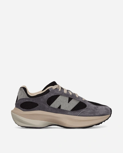 New Balance Wrpd Runner Logo-embroidered Suede And Mesh Trainers In Black