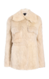 Khaite Iana Shearling Jacket In Off-white