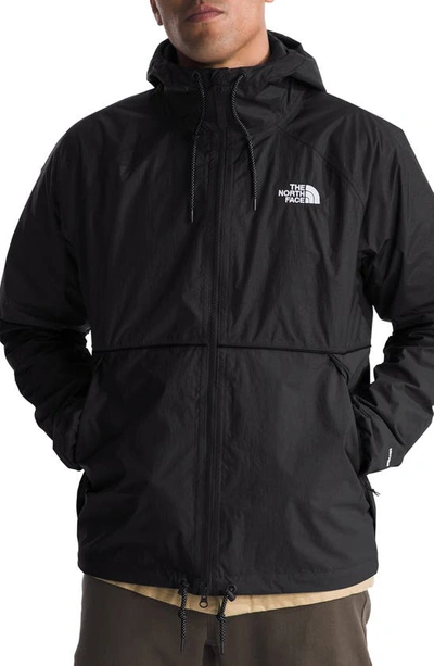 The North Face Antora Water Repellent Hooded Rain Jacket In Tnf Black
