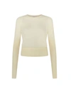 SERENA BUTE POINTELLE FITTED JUMPER - CREAM
