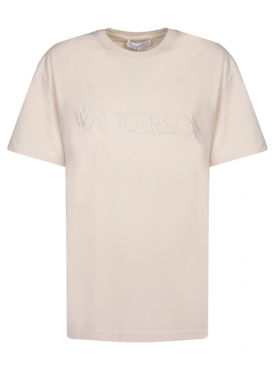 Jw Anderson Cotton T-shirt By  In Neutrals