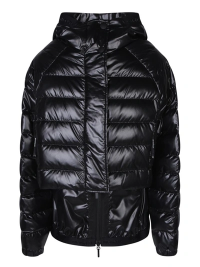 Moncler Hooded Padded Jacket In Black