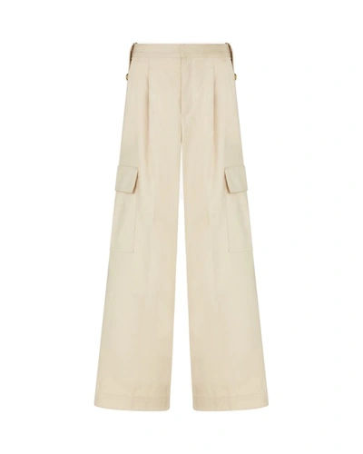 Serena Bute Military Cargo Trouser - Ecru In Neutrals