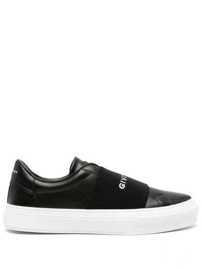 GIVENCHY BLACK CALF LEATHER SNEAKERS