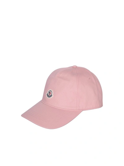 Moncler Baseball Cap In Pink