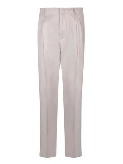 Lardini Atos White Trousers In Grey