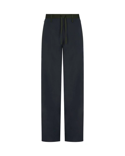 Serena Bute Matte Satin Utility Trouser - Navy Dusk In Black