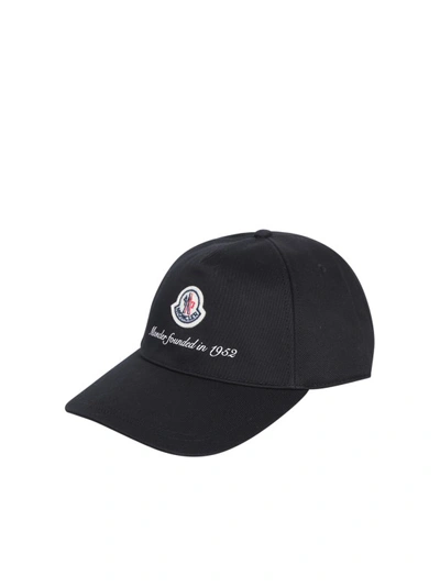 Moncler Logo Black Hat