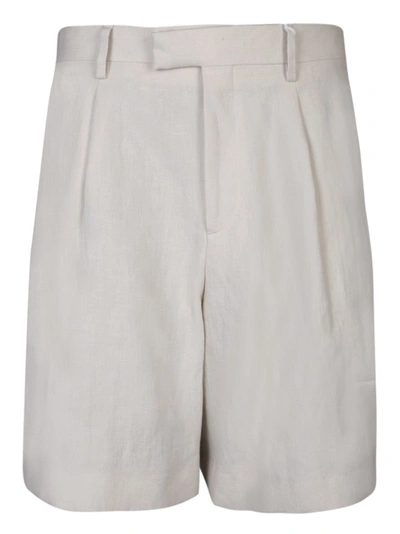 Lardini Aramise Beige Bermuda Shorts In White