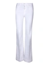 7 FOR ALL MANKIND WHITE COTTON JEANS