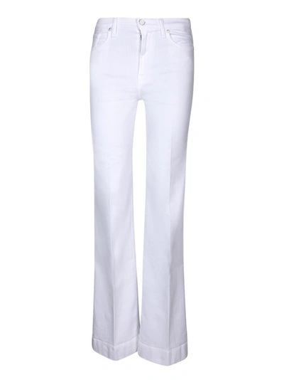 7 For All Mankind Modern Dojo阔腿牛仔裤 In White