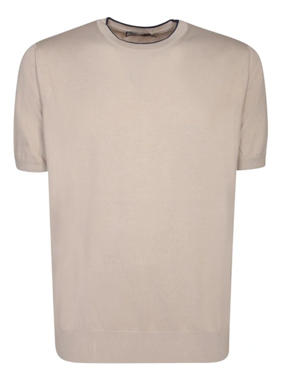 Canali Cotton T-shirt By  In Neutrals