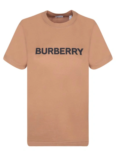 Burberry Logo T-shirt In Brown