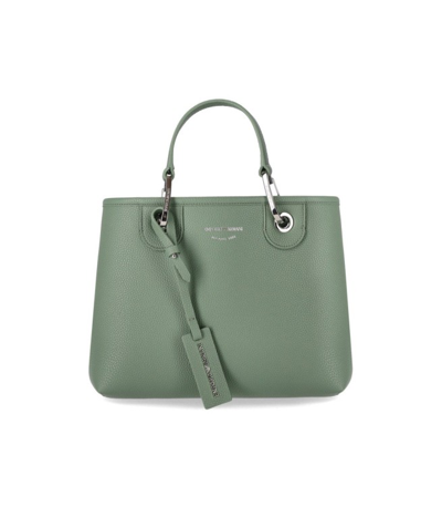Emporio Armani Myea Sage Green Shopping Bag