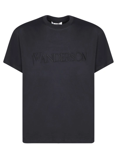 Jw Anderson Black Cotton T-shirt