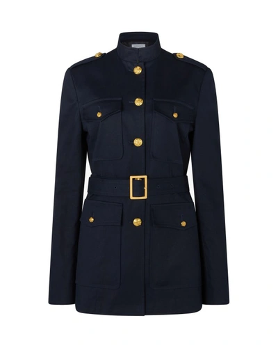 Serena Bute Military Jacket - Midnight Navy In Black