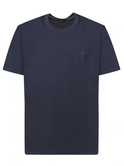 Brioni Blue Cotton T-shirt