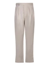 CANALI LINEN AND SILK TROUSERS