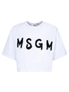 Msgm T-shirts In Silver
