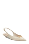 VALENTINO GARAVANI VLOGO MOON POINTED TOE SLINGBACK PUMP