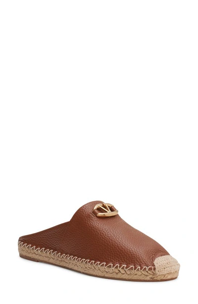 Valentino Garavani Vlogo Moon Mule In Tobacco