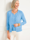 Talbots Charming Cardigan Sweater - Fresh Water Blue - 3x