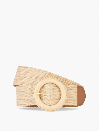 Talbots Stretch Straw Belt - Natural - Large