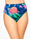 MIRACLESUIT Â® BASIC BRIEF - TROPICAL FLORAL - INK - 16 TALBOTS